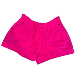 Lululemon Spring Break Away Short, 3" inseam, color is a vibrant pink, size 4